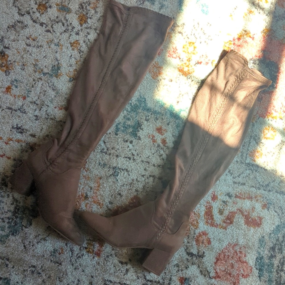 Franco Sarto knee high suede boots